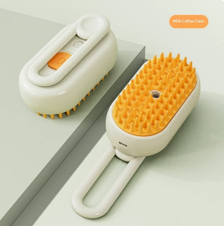 3-in-1 Electric Steam Pet Grooming Brush for Cats and Dogs