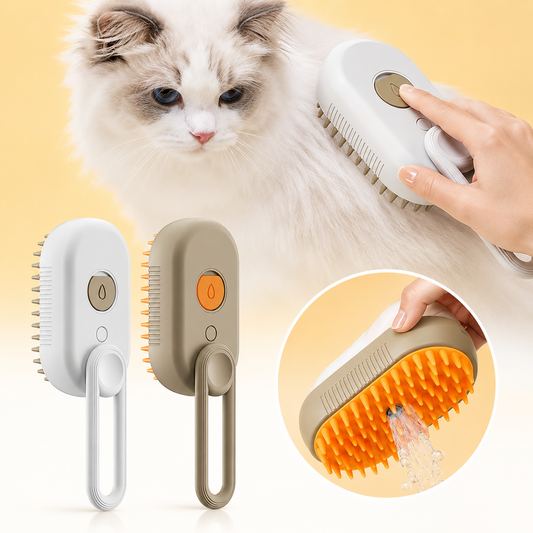 3-in-1 Electric Steam Pet Grooming Brush for Cats and Dogs