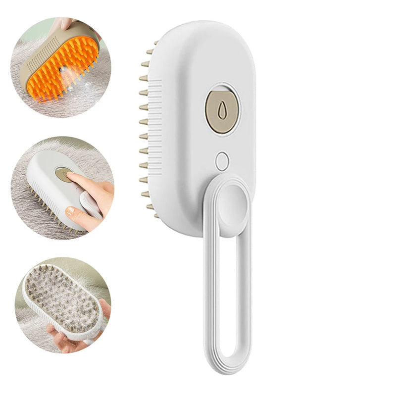 Electric Steam Pet Grooming Brush